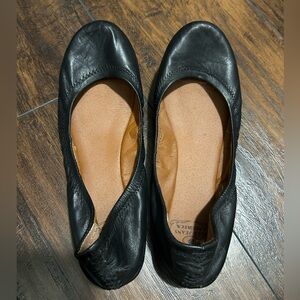 Lucky Brand Black Leather Flats